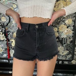 Brandy Melville black denim shorts